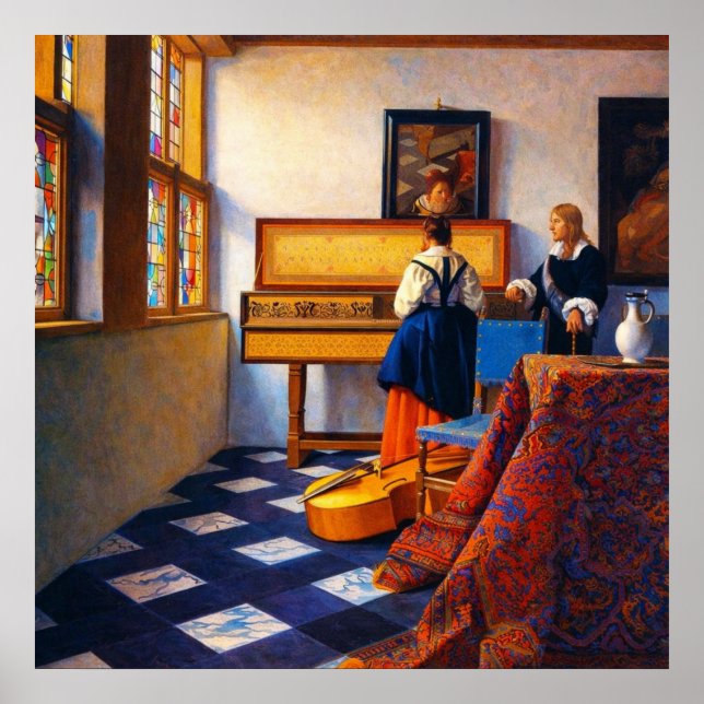 Póster A Lady at the Virginals with a Gentleman (Frente)