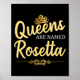 Póster A las Reinas se les llama Rosetta Personalizado Na