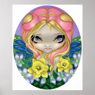 Póster A Little Bit of Spring ART PRINT flower fairy