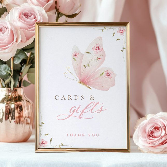 Póster A Little Butterfly Cards & Gifts Table Sign (Subido por el creador)