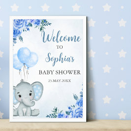 Póster A Little Peanut is on the Way, Baby Shower Boy