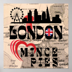 Póster A Londres le encanta la ciudad de Mince Pies