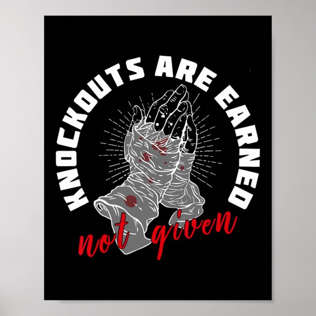 Póster A Los Knockouts No Se Les Da Moti De Combatiente D (Frente)