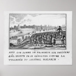 Póster A man of the Fronde exhorting the Parisians