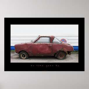 Póster a medida que pasa el tiempo