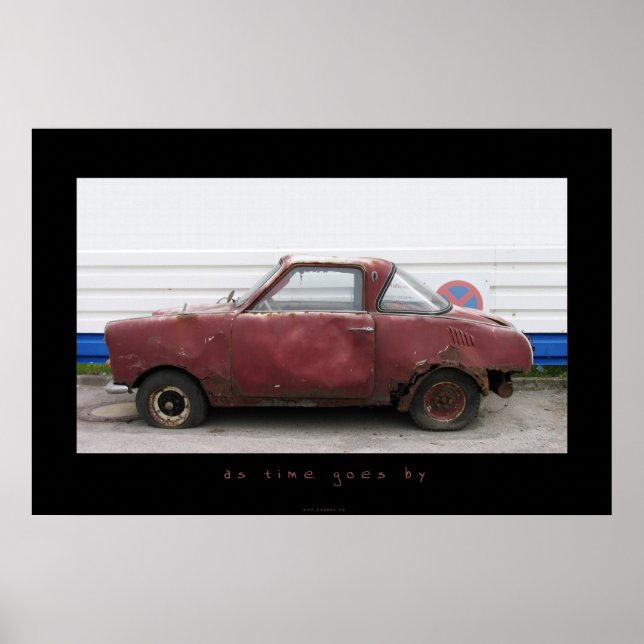 Póster a medida que pasa el tiempo (Frente)