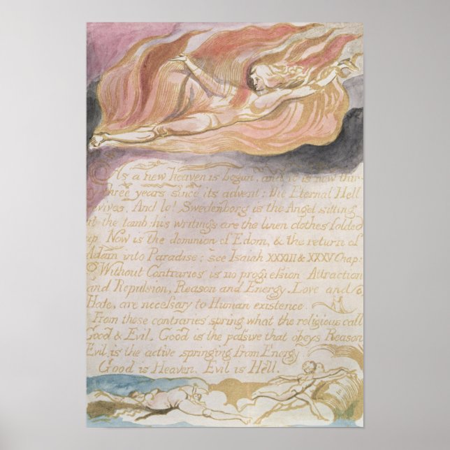 Póster "A medida que se inicia un nuevo cielo" (Frente)