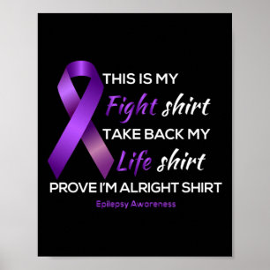 Póster A Medida Que Tees Epilepsy Awareness Esta Es Mi Vi