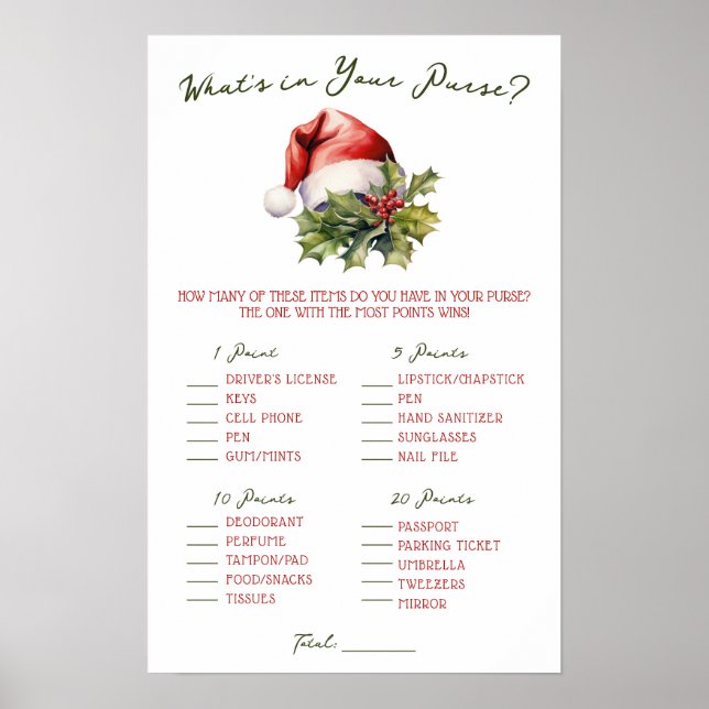 Póster A Merry Little Baby Shower Baby Shower Game (Frente)