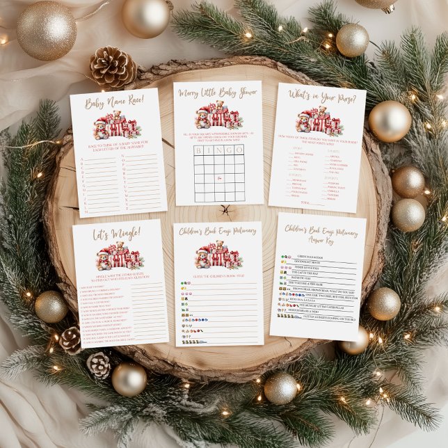 Póster A Merry Little Baby Shower Baby Shower Game (Subido por el creador)