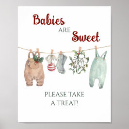 Póster A Merry Little Christmas Clothes Babies Are Sweet