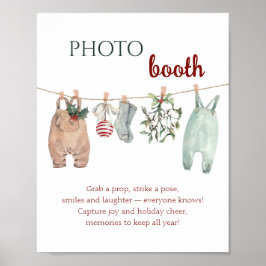Póster A Merry Little Christmas Clothes Photo Booth