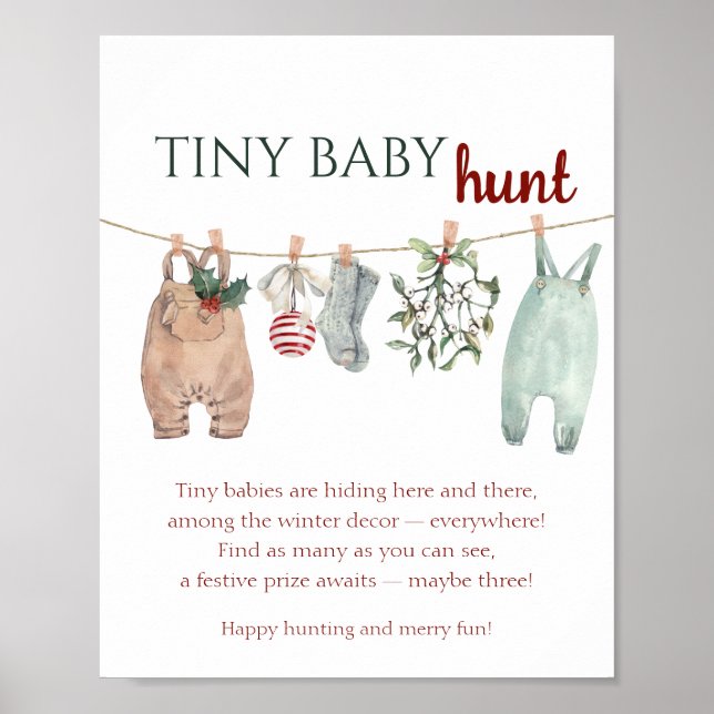 Póster A Merry Little Christmas Clothes TINY BABY hunt (Frente)
