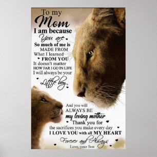 Póster a mi bella madre, regalos de Día de la Madre