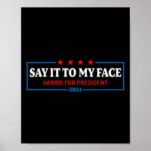 Póster A Mi Cara Kamala Harris Por El Presidente 2024 2
