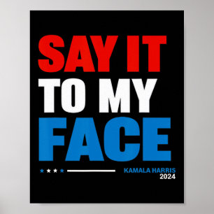Póster A Mi Cara Las Elecciones Presidenciales De Kamala