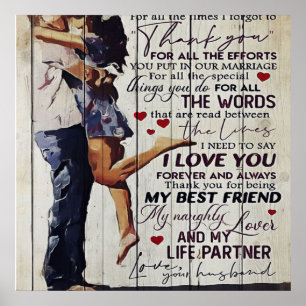 Póster A mi esposa presente Ofertas de amor presentes