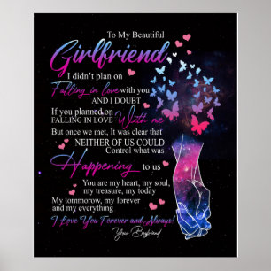 Póster A Mi Hermoso Chica amigo del regalo de un amigo