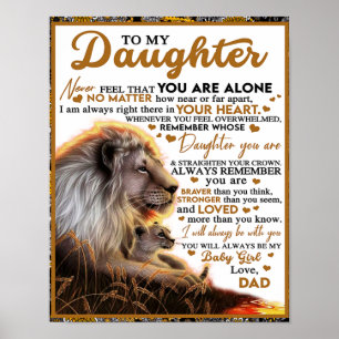 Póster A Mi Hija, El Regalo De Cumpleaños De La Hija, La 