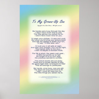 Póster A mi hijo adulto