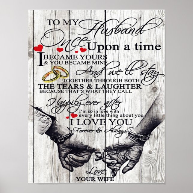 Póster A Mi Marido, Cita De Amor Regalo (Frente)