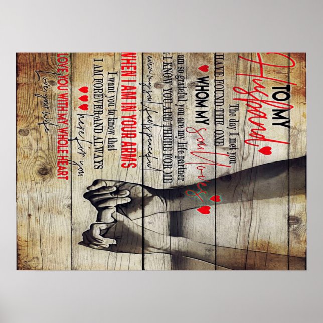 Póster A mi marido presente | Lovely New Home Gift (Frente)