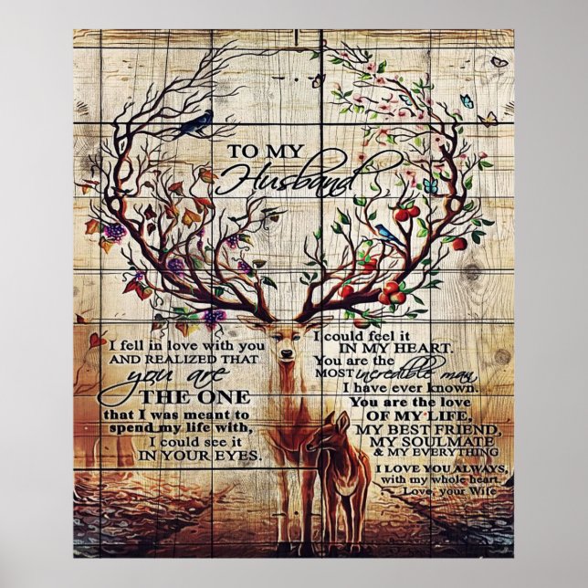 Póster A mi marido | Regalo Perfecto Para El Marido (Frente)