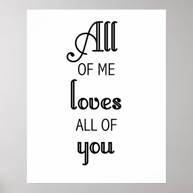 Póster A mí me encanta que todos ustedes impriman o poste (Frente)