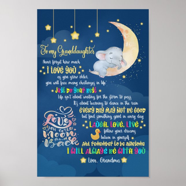 Póster A mi nieta (Frente)