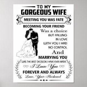 Póster A mi preciosa esposa