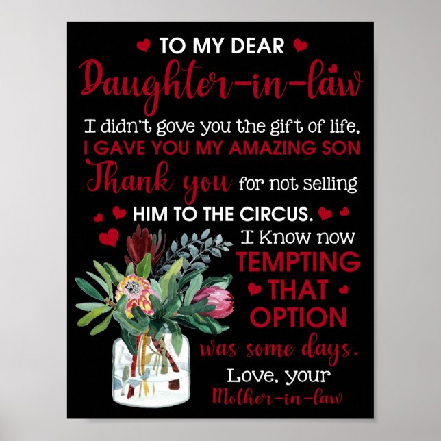 Póster A Mi Querida Hija De Derecho (Frente)