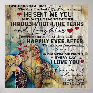 Póster A mi regalo de esposa   Regalo divertido de vacaci