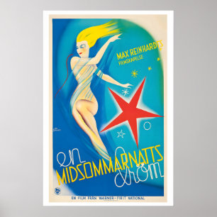 Póster A Midsummer Night's Dream En Midsommarnatts Drom