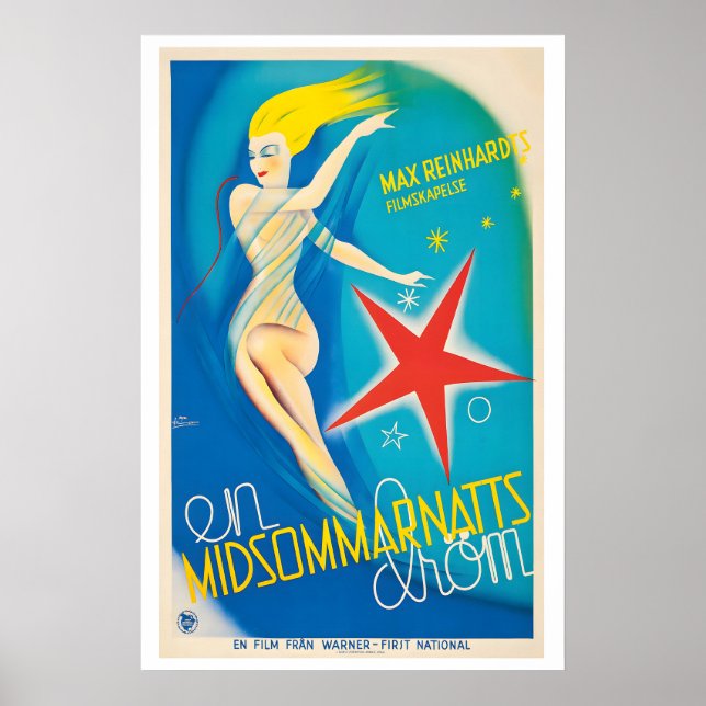 Póster A Midsummer Night's Dream En Midsommarnatts Drom (Frente)