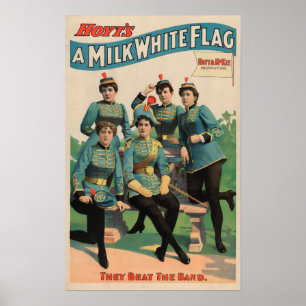 Póster "A Milk White Flag" Woman's Marching Band
