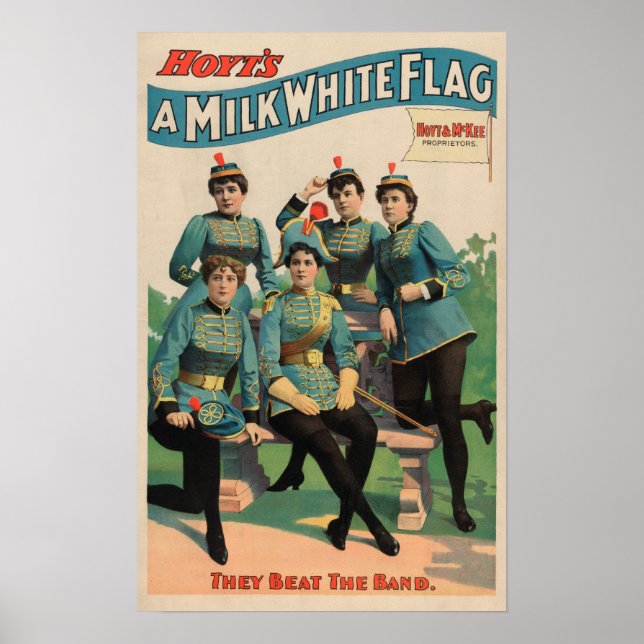Póster "A Milk White Flag" Woman's Marching Band (Frente)