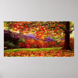 Póster A Misty New England Autumn