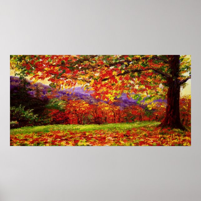 Póster A Misty New England Autumn (Frente)