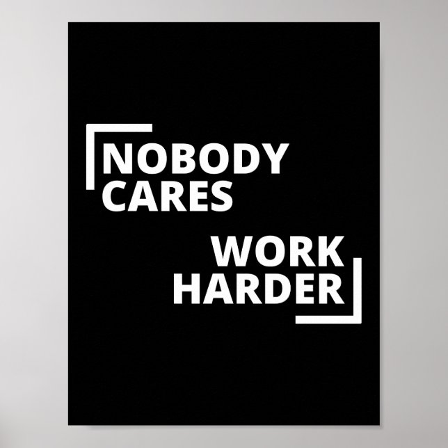 Póster A nadie le importa más el trabajo (Frente)