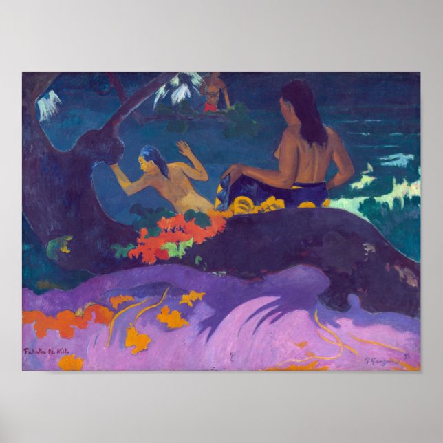 Póster A orillas del mar, Gauguin (Frente)