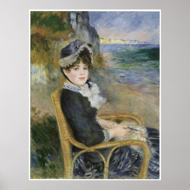 Póster A orillas del mar, Pierre-Auguste Renoir (Frente)