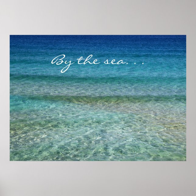 Póster A orillas del mar, Poster de 28" x 20" (Frente)