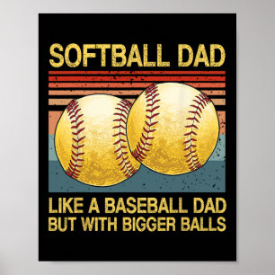 Póster A Papá Le Gusta El Béisbol Papá Noel Dia De Los Pa