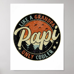 Póster A Papi Le Gusta El Abuelo Sólo Una Fata Retro Vint
