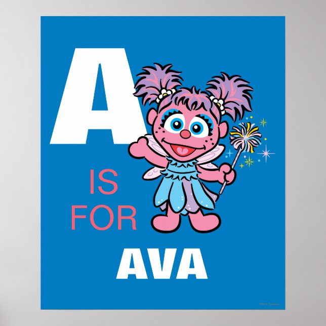 Póster A para Abby Cadabby | Añadir su nombre (Frente)