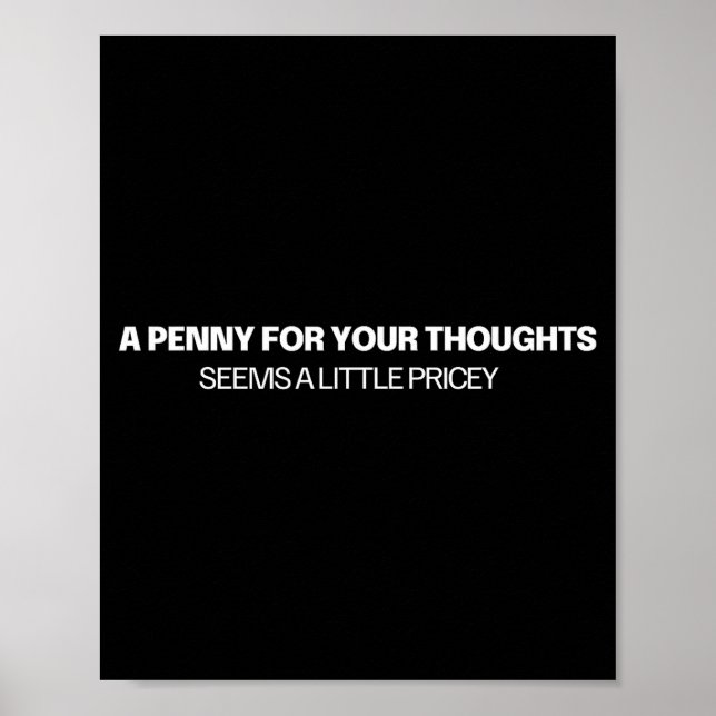 Póster A Penny For Your Thoughts - Joke  (Frente)