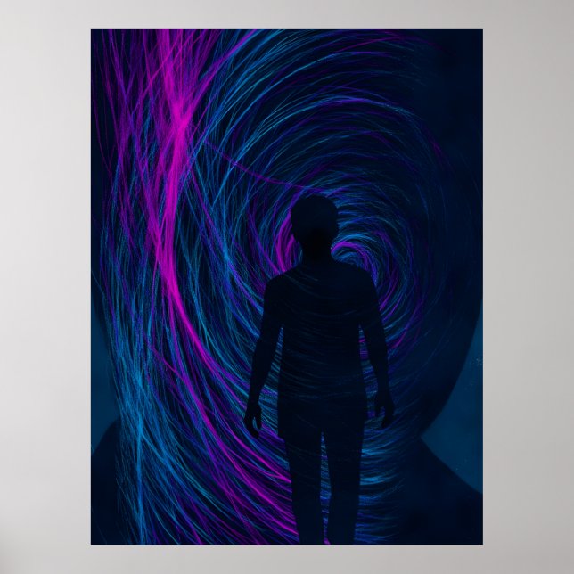 Póster  A person finds themselves lost in the algorithm (Frente)