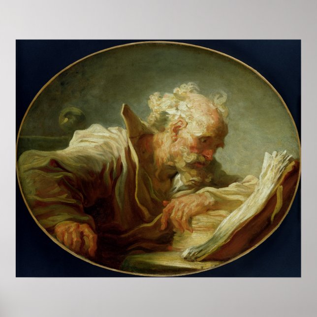 Póster A Philosopher, c.1764 (Frente)