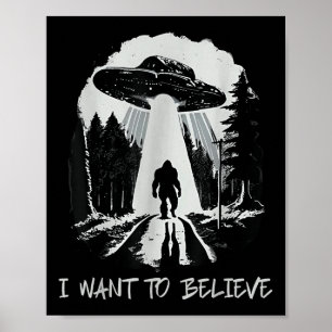 Póster A Pie Grande Quiero Creer Hombres De Los Bosques R
