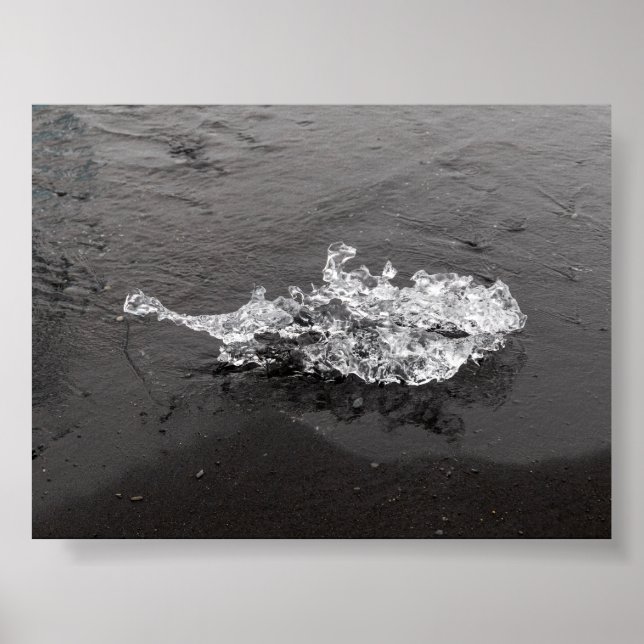 Póster A piece of Ice in the Diamond beach (Frente)